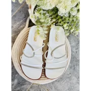 Sandália Papete Feminina Com Strass Podlinda - Imagem 3