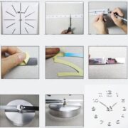 RELOGIO DE PAREDE 3D AJUSTAVEL GRANDE DE 70 A 120CM PRATEADO LUXO CASA SALA ESCRITORIO DECORAÇÃO 1,2M - Imagem 4