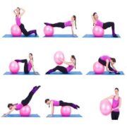 BOLA DE PILATES YOGA FUNCIONAL 75CM SUICA FISIOTERAPIA SUPORTA 180KG PREMIUM - Imagem 3