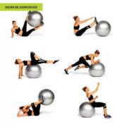 BOLA DE PILATES YOGA FUNCIONAL 75CM SUICA FISIOTERAPIA SUPORTA 180KG PREMIUM - Imagem 5