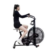 AIR BIKE PROFISSIONAL BICICLETA SPINNING CROSSFIT DISPLAY LCD AIRBIKE ERGOMETRICA ACADEMIA EM CASA PROFISSIONAL - Imagem 6