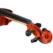 KIT VIOLINO ACUSTICO 4/4 COMPLETO MALETA LUXO ARCO MADEIRA COM BREU CAVALETE VIOLINISTA INICIANTE ESTOJO MOCHILA - Imagem 5