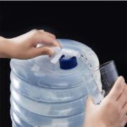 GALAO AGUA DOBRAVEL GARRAFA CAMPING ESPORTES TANQUE TORNEIRA ARMAZENAMENTO COMBUSTIVEL GASOLINA - Imagem 2