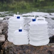 GALAO AGUA DOBRAVEL GARRAFA CAMPING ESPORTES TANQUE TORNEIRA ARMAZENAMENTO COMBUSTIVEL GASOLINA - Imagem 3