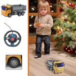 CAMINHAO CONTROLE REMOTO CARRINHO CACAMBA BASCULANTE CARRO CONSTRUCAO DIDATICO INFANTIL LED