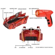 CARRINHO ESCALA PAREDE CARRO CONTROLE REMOTO SENSOR LASER ESCALADOR TETO ANTIGRAVIDADE - Imagem 5