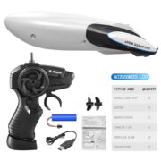 Barco Lancha Brinquedo Controle Remoto Speed Dupla Face - Imagem 8