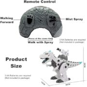 DINOSSAURO CONTROLE REMOTO ROBO PROJETOR COM MISSIL MONTA DESMONTA DRAGAO NEVOA FUMACA INTERATIVO - Imagem 6