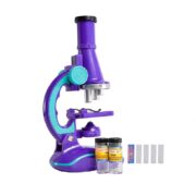 Microscópio Infantil Led 100x 200x 450x Completo Educativo - Imagem 3