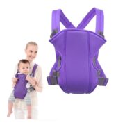 CANGURU ERGONOMICO BEBE MOCHILA CARREGADOR CRIANCA 3 POSICOES ATE 15KG SLIM PORTATIL PASSEIO ROXO
