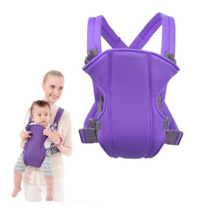 CANGURU ERGONOMICO BEBE MOCHILA CARREGADOR CRIANCA 3 POSICOES ATE 15KG SLIM PORTATIL PASSEIO ROXO