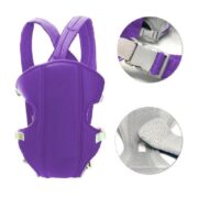 CANGURU ERGONOMICO BEBE MOCHILA CARREGADOR CRIANCA 3 POSICOES ATE 15KG SLIM PORTATIL PASSEIO ROXO - Imagem 4