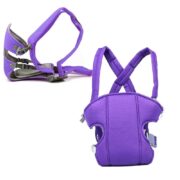 CANGURU ERGONOMICO BEBE MOCHILA CARREGADOR CRIANCA 3 POSICOES ATE 15KG SLIM PORTATIL PASSEIO ROXO - Imagem 5