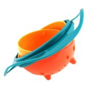 COMEDOURO PET GIRATORIO ALIMENTADOR INTELIGENTE PARA CACHORRO GATO DESIGN ROTATIVO SISTEMA ANTI SUJEIRA VERDE - Imagem 4