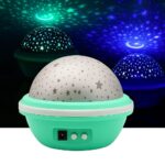 LUMINARIA LUZ NOTURNA DECORATIVA GLOBO PROJETOR 360 LED QUARTO INFANTIL AMBIENTE DIVERTIDO ADULTO CRIANCA VERDE