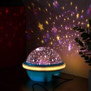 LUMINARIA LUZ NOTURNA DECORATIVA GLOBO PROJETOR 360 LED QUARTO INFANTIL AMBIENTE DIVERTIDO ADULTO CRIANCA VERDE - Imagem 4