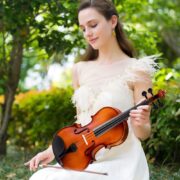 VIOLINO 1/4 ACUSTICO LUXO COMPLETO MALETA ARCO MADEIRA COM BREU CAVALETE VIOLINISTA INICIANTE INFANTIL ADULTO ESTOJO - Imagem 2