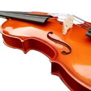 VIOLINO 1/4 ACUSTICO LUXO COMPLETO MALETA ARCO MADEIRA COM BREU CAVALETE VIOLINISTA INICIANTE INFANTIL ADULTO ESTOJO - Imagem 4