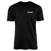 Camiseta Staff Uniforme Preto ou Branco - Imagem 2