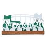Escultura - Torcida - Verde e Branca