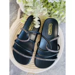 Sandália Papete Feminina Com Strass Podlinda