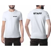 Camiseta Staff Uniforme Preto ou Branco - Imagem 4